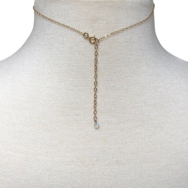 Herkimer Diamond Choker Necklace on Gold Filled Chain