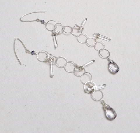 Ice Chip Gemstone Earrings